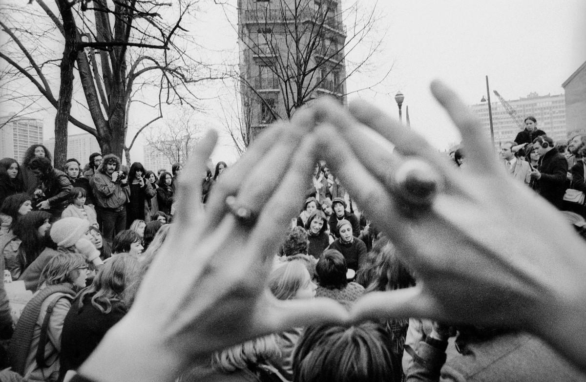 Christian Weiss. Manifestation MLF à Paris, le 8 mars 1975. Avec l’aimable autorisation du photographe.